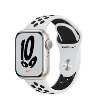 Умные часы Apple Watch Nike 7 41mm Starlight AC Pure Plat/Black SB EU