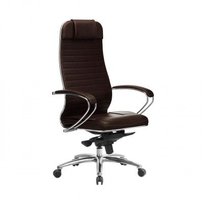 Офисное кресло Samurai KL-1.04 Экокожа перфорированная NewLeather темно-коричневая №723
