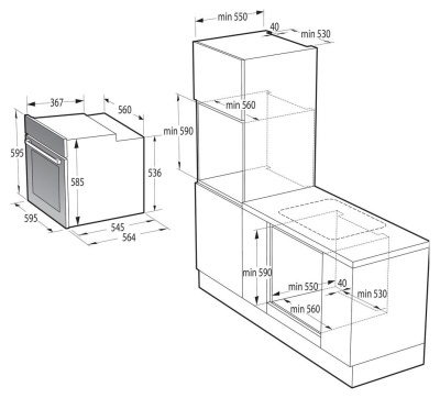 Духовой шкаф электрический GORENJE BOSX 6747A01BG