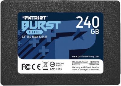 SSD-накопитель 240Gb PATRIOT Burst Elite series SATA3 PBE240GS25SSDR