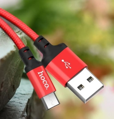 Кабель Hoco X14 Times charging data cable USB For Type-C Red and Black <1м>
