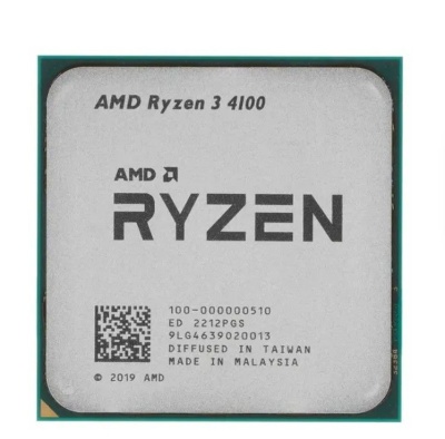 Процессор AMD AM4 Ryzen 3 4100 3.8GHz BOX 100-100000510BOX