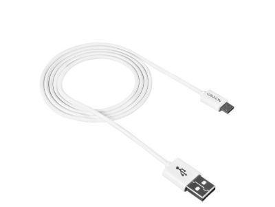 Кабель micro USB - USB белый 1м CANYON