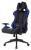 Игровое кресло Бюрократ Zombie VIKING 5 AERO Edition черный/синий искусст кожа с подголовником