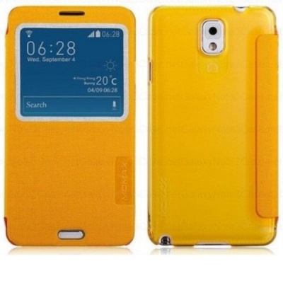 Чехол-книжка Samsung Note3 N9000 Momax Flip View (Yellow)