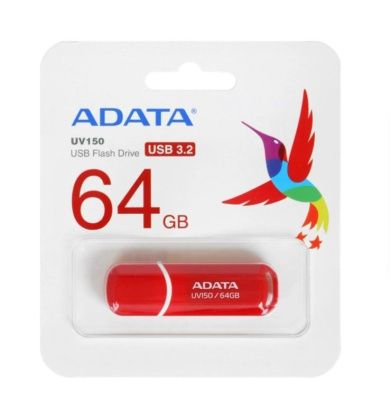 USB 3.2 ADATA 64GB AUV150-64G-RRD RED