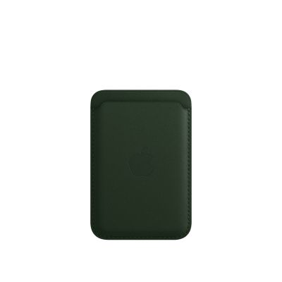 Чехол-держатель для кредитных карт Apple iPhone Leather Wallet with MagSafe - Sequoia Green MM0X3ZM/A