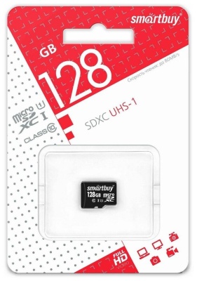 Карта памяти microSDXC 128GB Smartbuy Class 10 UHS I (без адаптера)