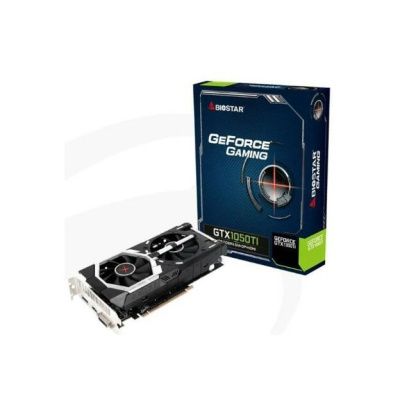 Видеокарта GeForce GTX 1050 Ti GDDR4 4096MB 64-bit BIOSTAR (VN1T55TF41)