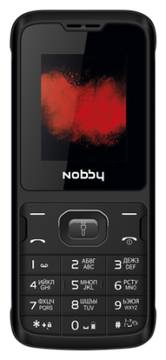Телефон мобильный Nobby 110 Black/Grey