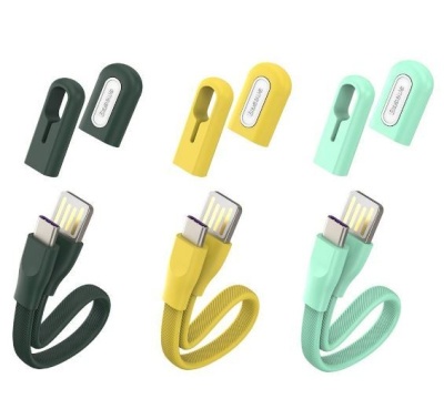 Кабель-браслет Baseus USB For Type-C Mint Green <0.22м/5A> 