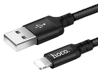 Кабель HOCO X14 Times charging data cable USB for Lightning 1M Black