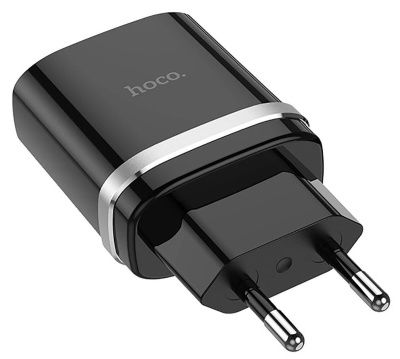 Сетевое зарядное устройство HOCO C12Q Smart QC3.0 (черный)