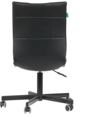 Офисное кресло Бюрократ CH-330M/BLACK без подлокотников черный искусственная кожа крестовина металл