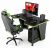 Игровой стол MaDXRacer Comfort GT14/BG (черный\зелёная кромка)