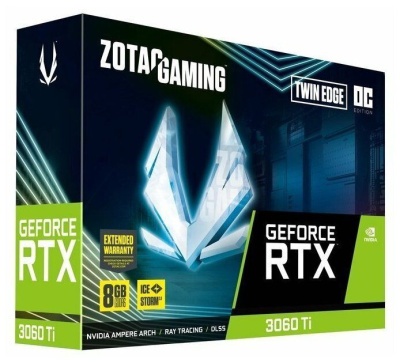 Видеокарта GeForce RTX 3060 Ti Zotac Gaming Twin Edge 8GB (LHR) <ZT-A30610E-10MLHR>