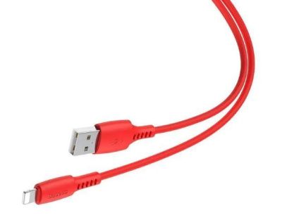 Кабель Lightning - USB 2.0 красный 1м 2.4А Baseus Colorful