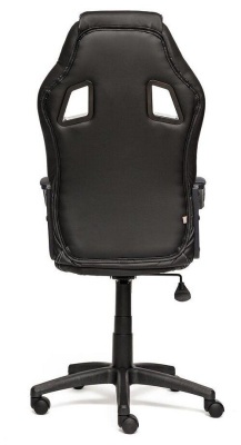 Игровое кресло TetChair Driver 10372 Кожзам черный/ткань серая