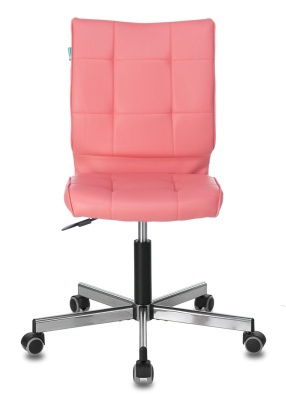 Офисное кресло Бюрократ CH-330M хром/PINK Иск. кожа розовый  Lincoln 205