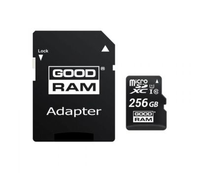 Карта памяти microSDXC 256GB Goodram Class 10 UHS I+adapter