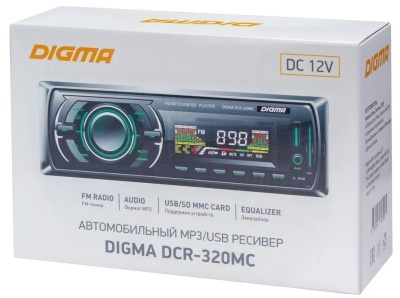 Автомагнитола Digma DCR-320MC 1DIN