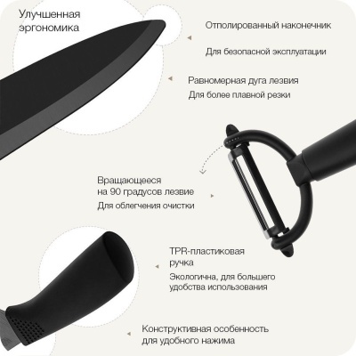 Набор ножей Xiaomi Huo Hou Kitchen Ceramic Knife Set