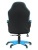 Игровое кресло Chairman Game 17, Экокожа (черно-голубая)