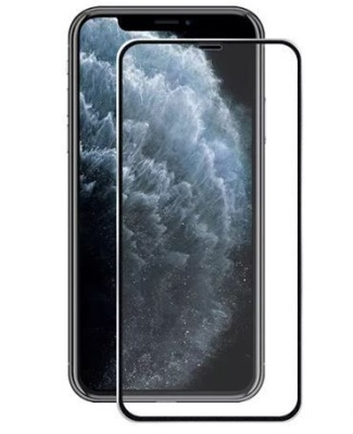 Стекло iPhone 13/13 Pro/14 Black 6D ANMAC