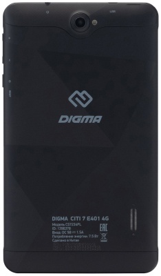 Планшет DIGMA CITI 7 E401 4G SC9863 8C/2GB/32Gb 7 IPS 1920x1200/3G/4G/And10.0/ черный/BT/GPS/