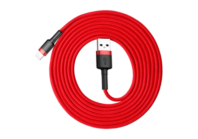 Кабель Lightning - USB 2.0 красный 2м 1.5А Baseus Cafule