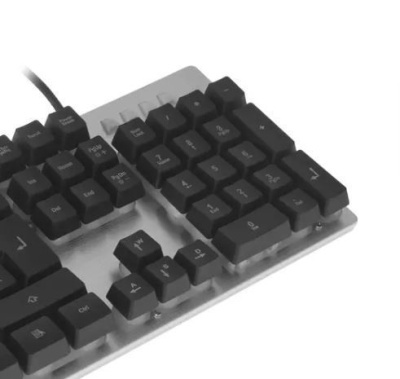 Клавиатура ОКЛИК 770G Iron Force Серый/Черный USB