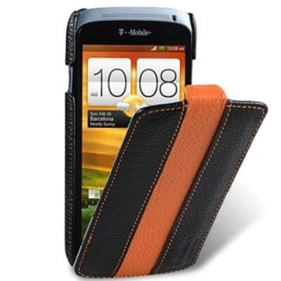 Чехол-книжка HTC One S Melkco Limited Edition Jacka Type черн/оранжевый