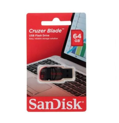 USB Drive 64Gb SanDisk Cruzer Blade USB Flash SDCZ50-064G-B35