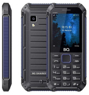 Телефон мобильный BQ 2434 Sharky Black/Blue