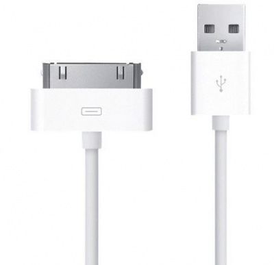 Кабель 30 pin - USB Type-A белый 1.2м Baseus Bold Apple Data Cable (CAAPPRO-02)