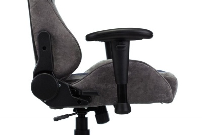 Игровое кресло Zombie VIKING X NAVY Ткань Fabric серый/темно-синий