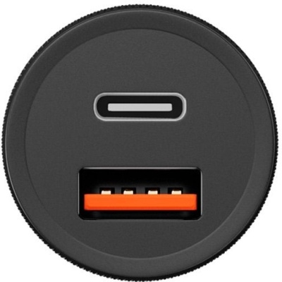 Автомобильное з/у Uzay 38Вт USB-C+USB-A, PD, QC, черное
