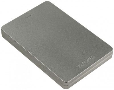 Внешний жёсткий диск 1Tb Toshiba Canvio Alu (HDTH310ES3AB) USB 3.0 серебро